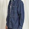 giacca camicia in denim comfort fit modello worker giacca camicia in denim comfort fit modello worker