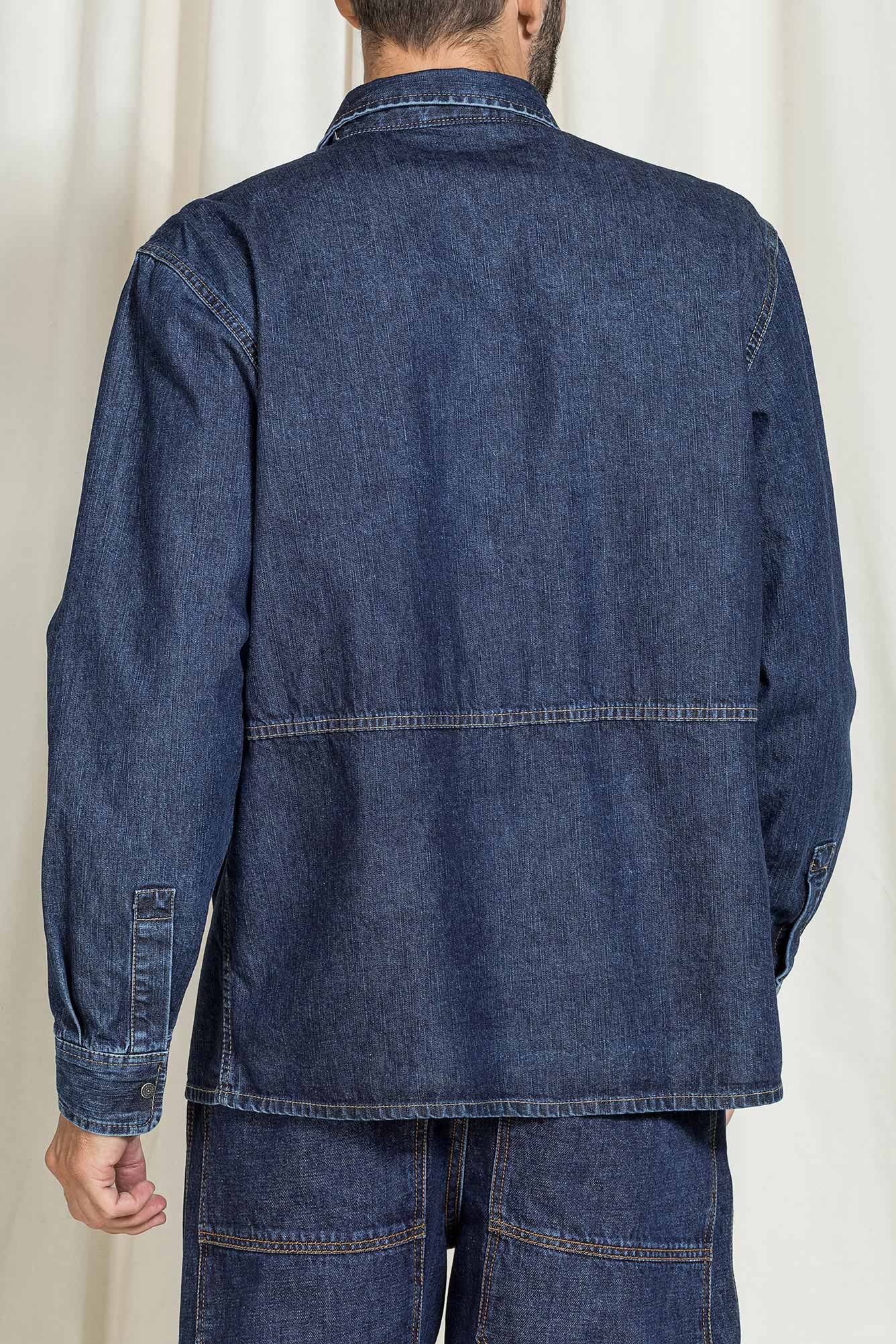 giacca camicia in denim comfort fit modello worker giacca camicia in denim comfort fit modello worker