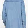 camicia manica lunga in lyocell effetto denim camicia manica lunga in lyocell effetto denim