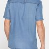 camicia estiva in lyocell effetto denim