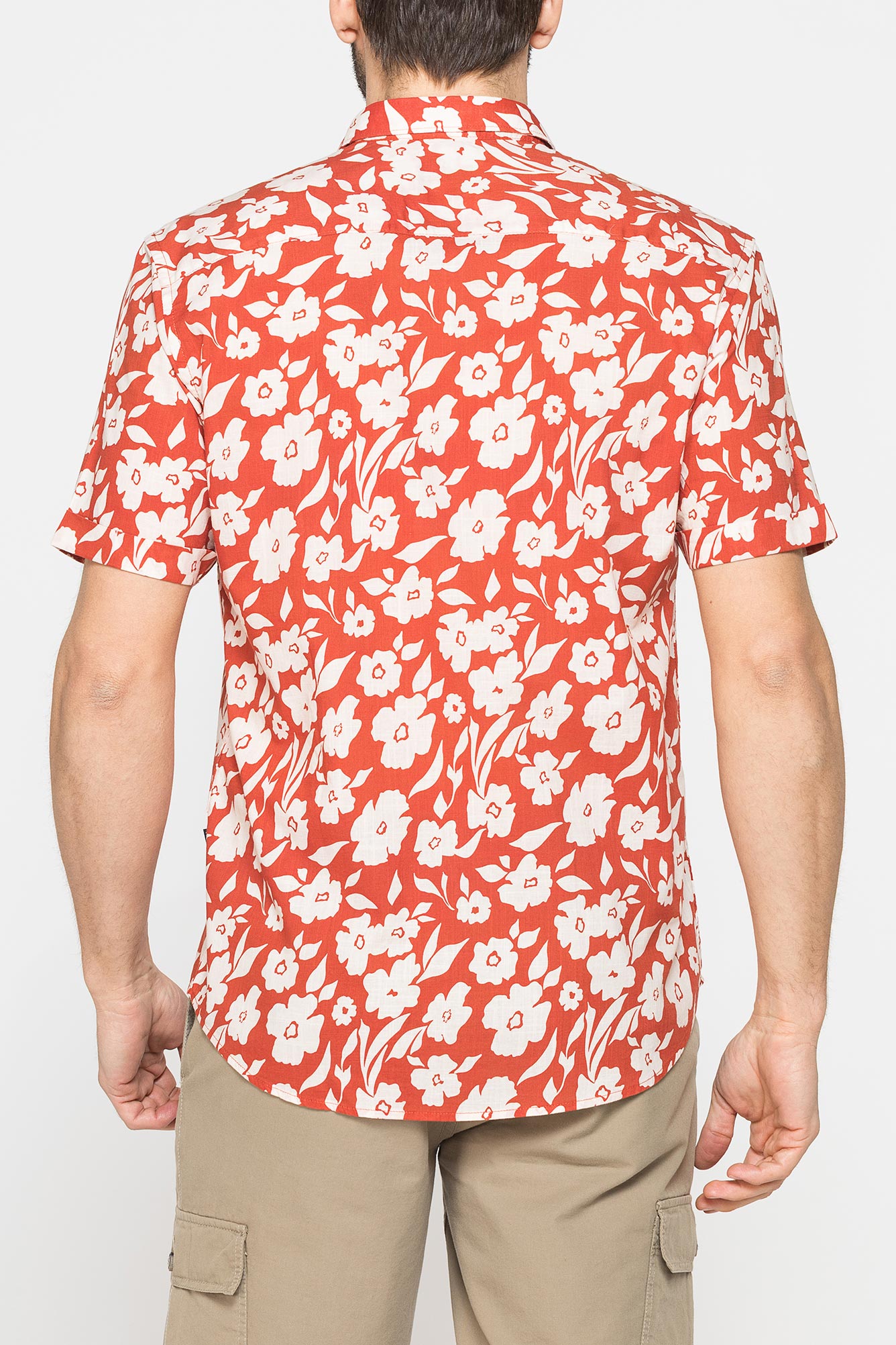 camicia da uomo estiva in fantasia stampata