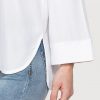 blusa girocollo oversize in viscosa
