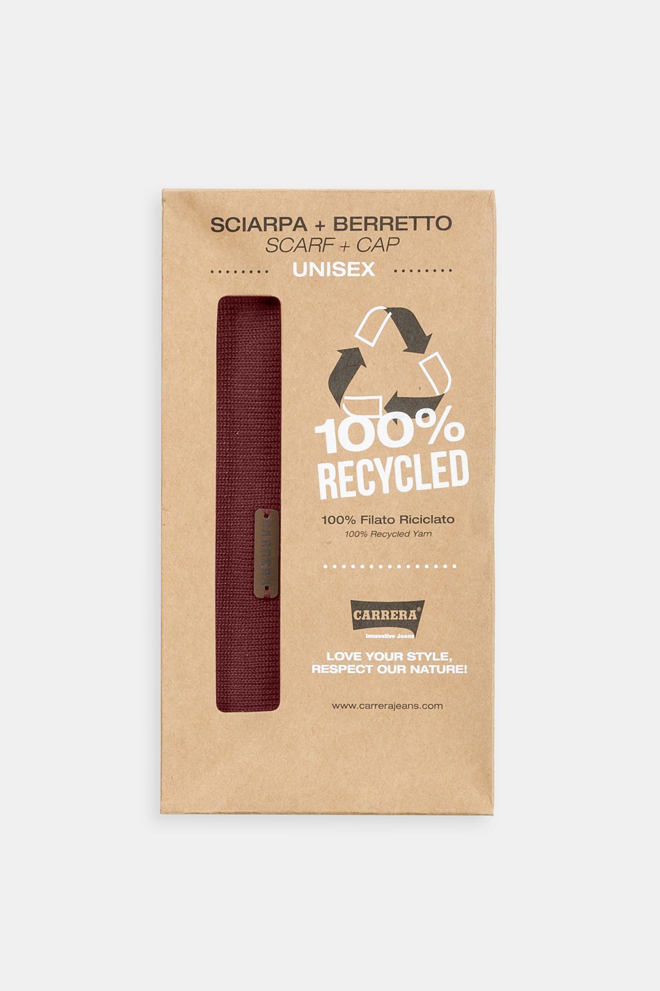 set regalo sciarpa e berretto in tessuto riciclato set regalo sciarpa e berretto in tessuto riciclato