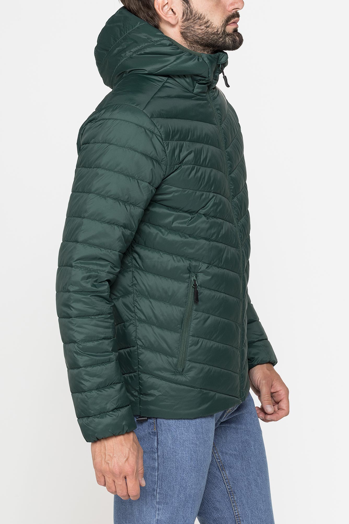 piumino ultralight da uomo in materiale riciclato