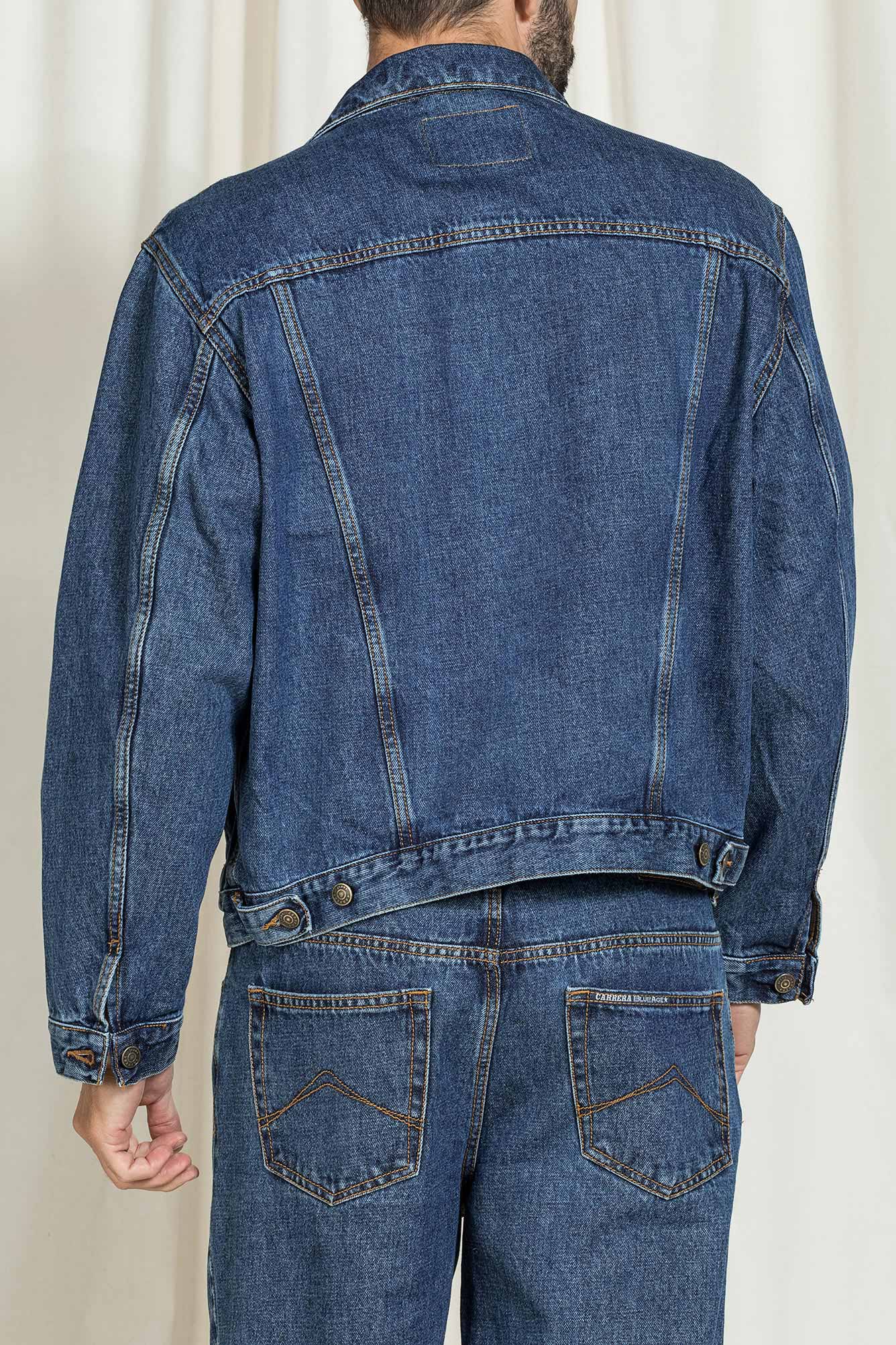 giacca comfort fit carrera replica in denim giacca comfort fit carrera replica in denim