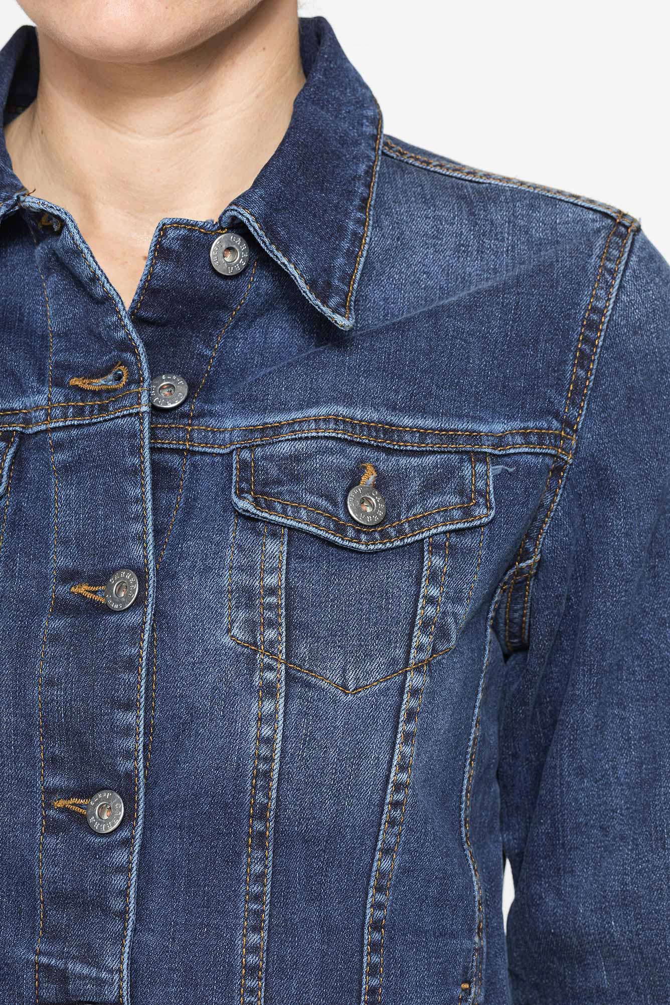 giubbino in denim basic style