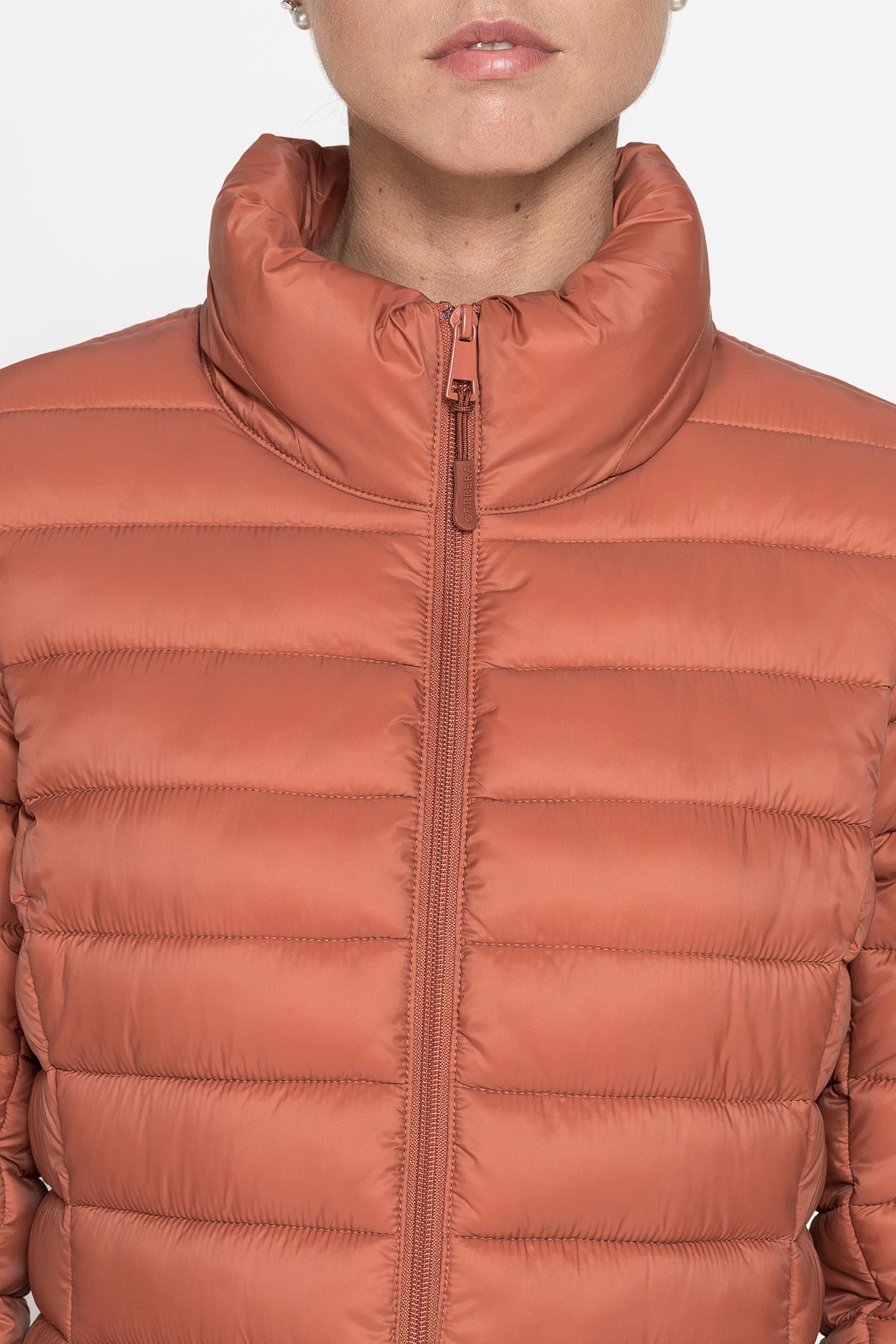 giacca lunga ultralight in tessuto riciclato