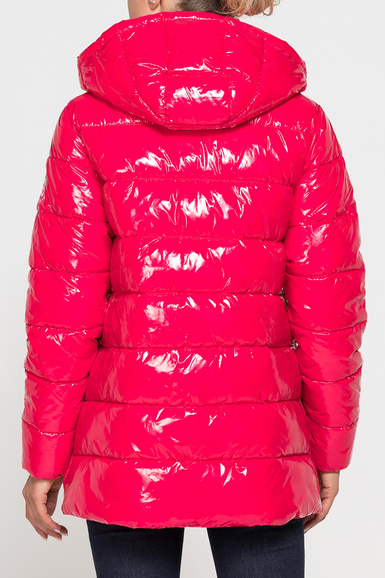 piumino con spacco fianchi