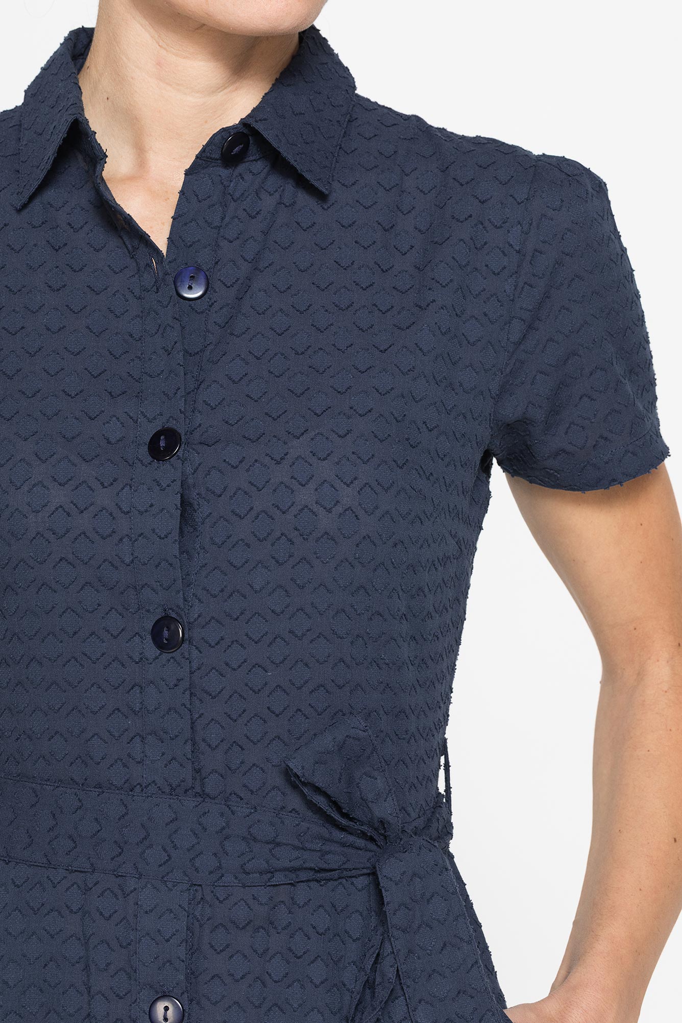 abito midi in voile di cotone abito midi in voile di cotone