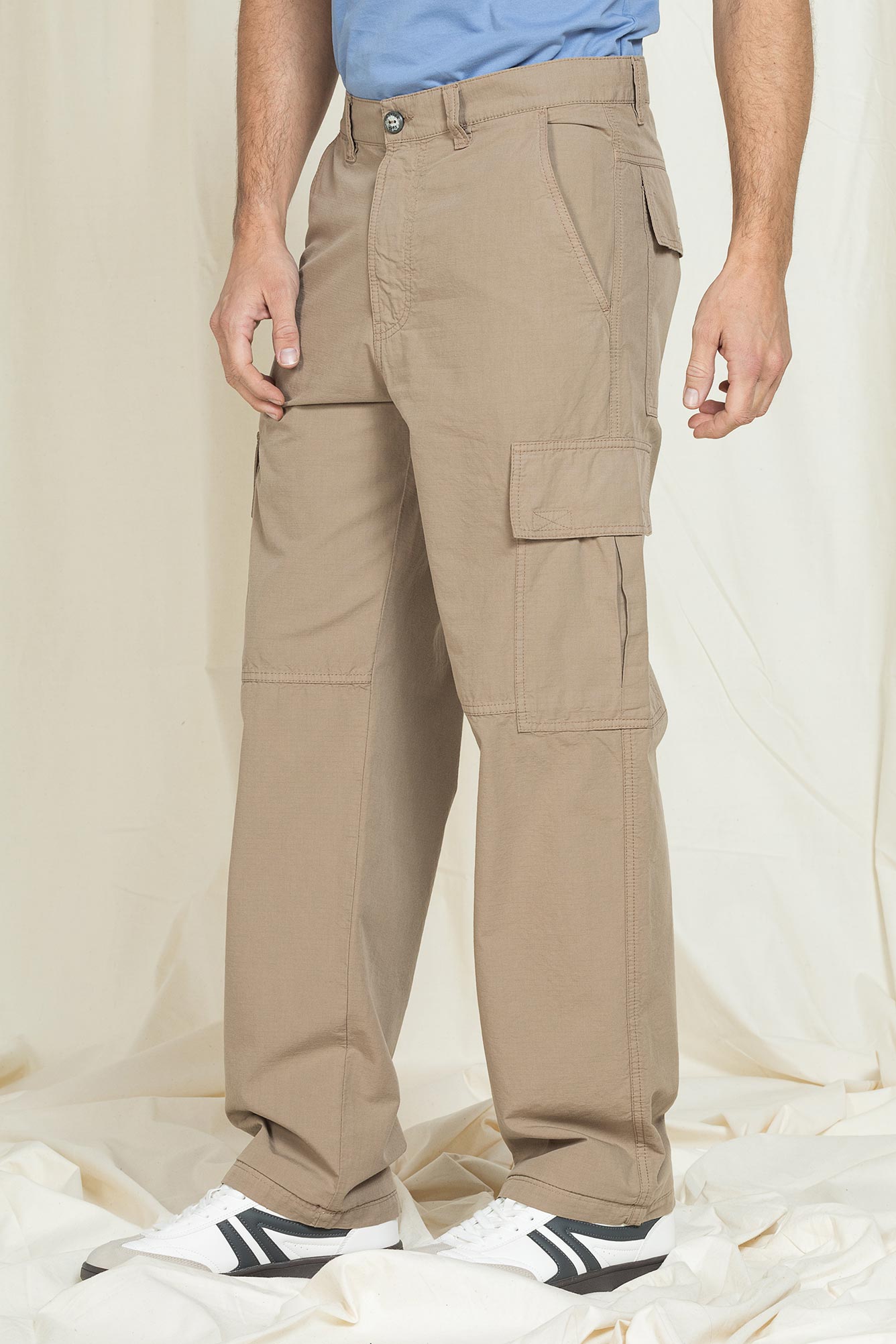 pantalone cargo in ripstop di cotone mod. replica