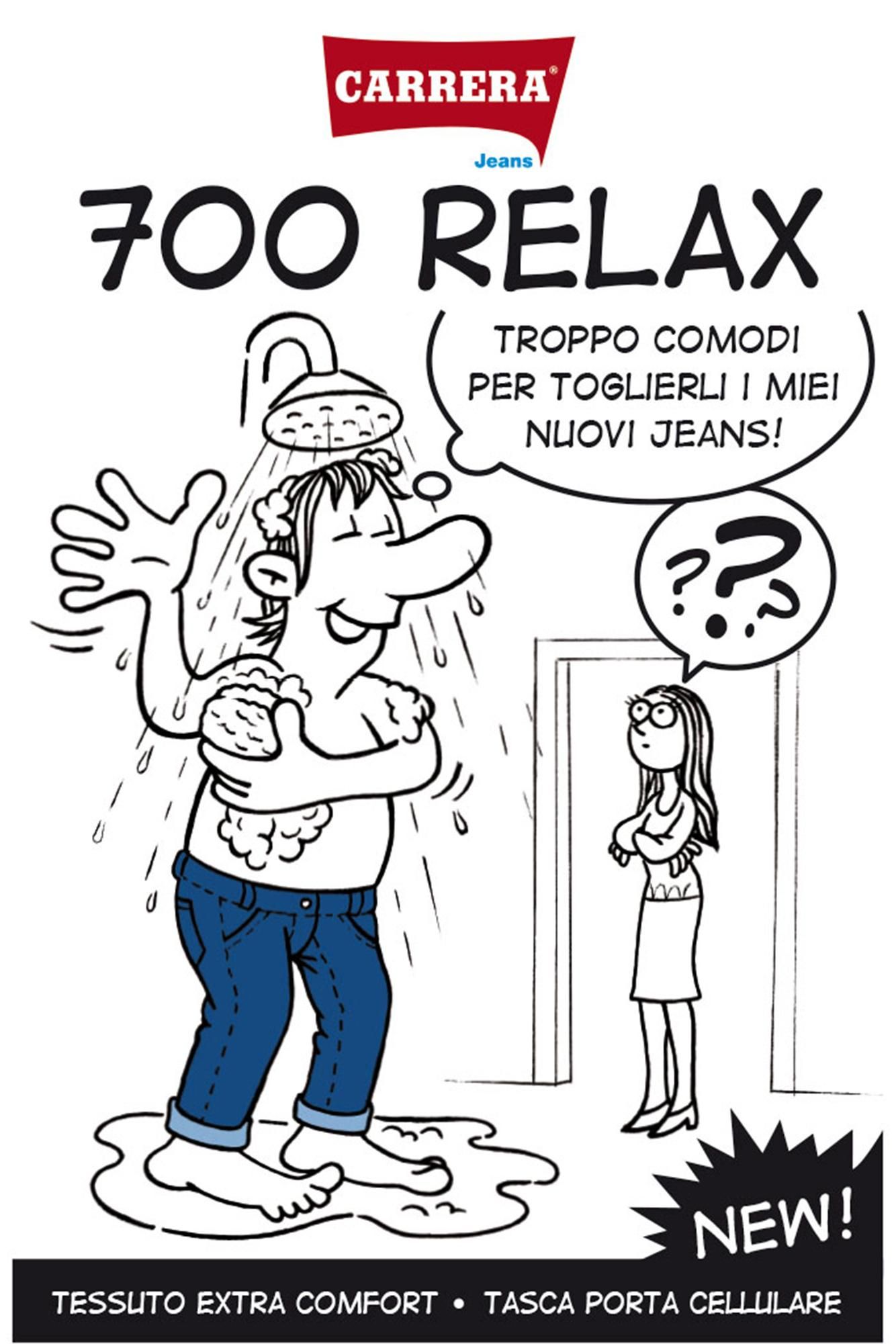 jeans uomo 5 tasche mod. 700 relax in denim play 10 oz.