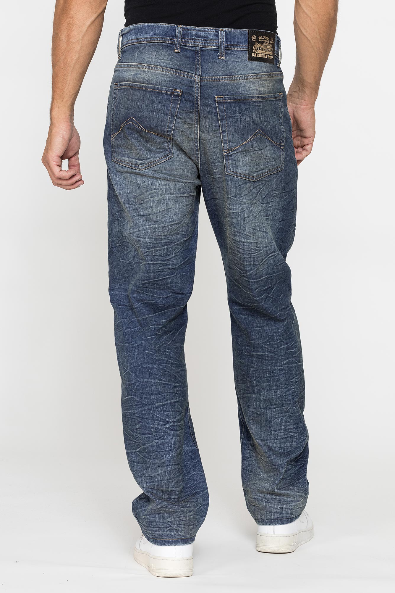 jeans uomo mod. 702 straight fit in denim stretch da 12,5 oz.