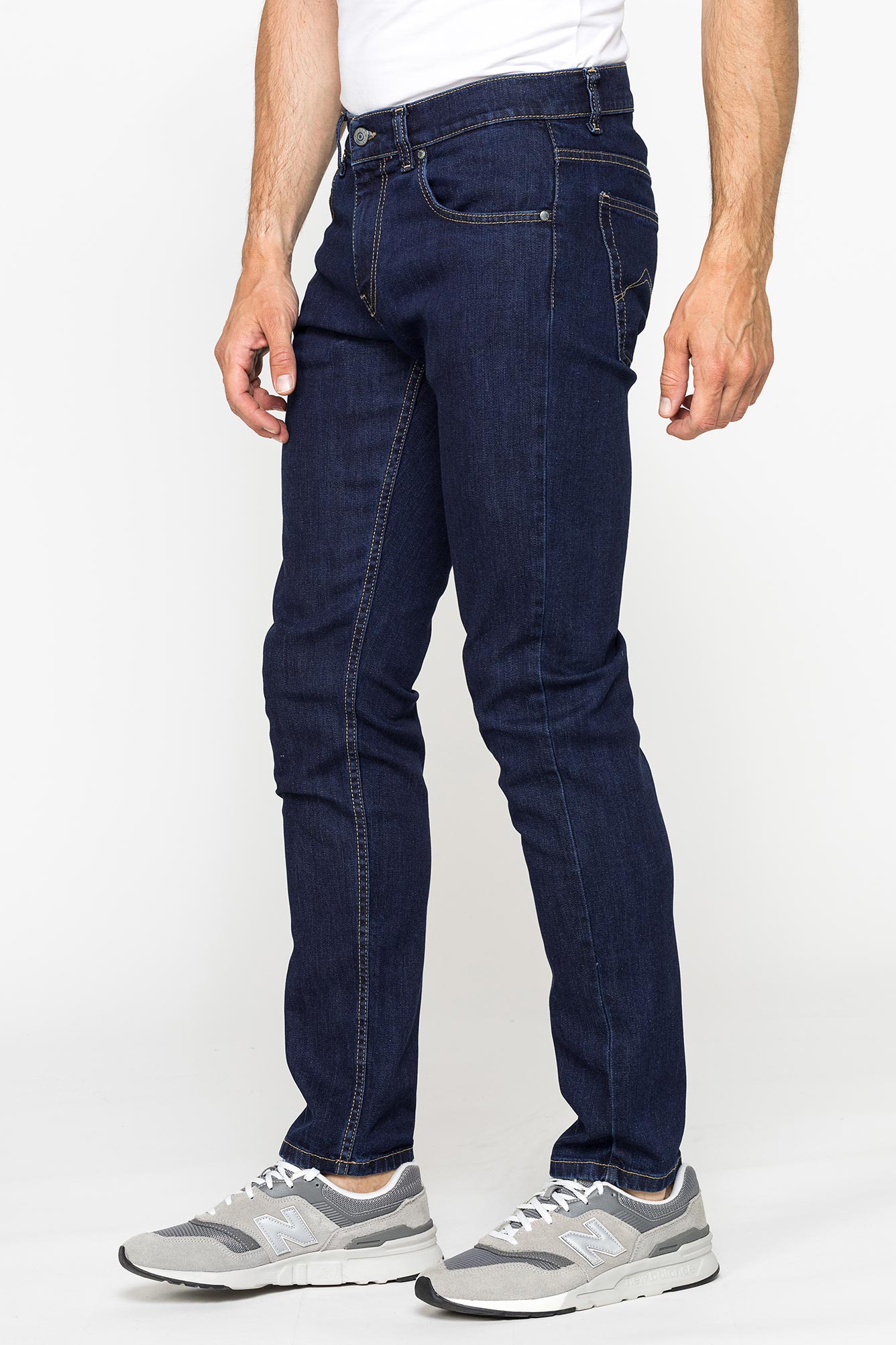 jeans 5 tasche slim fit mod. 717 in denim stretch 12 oz.