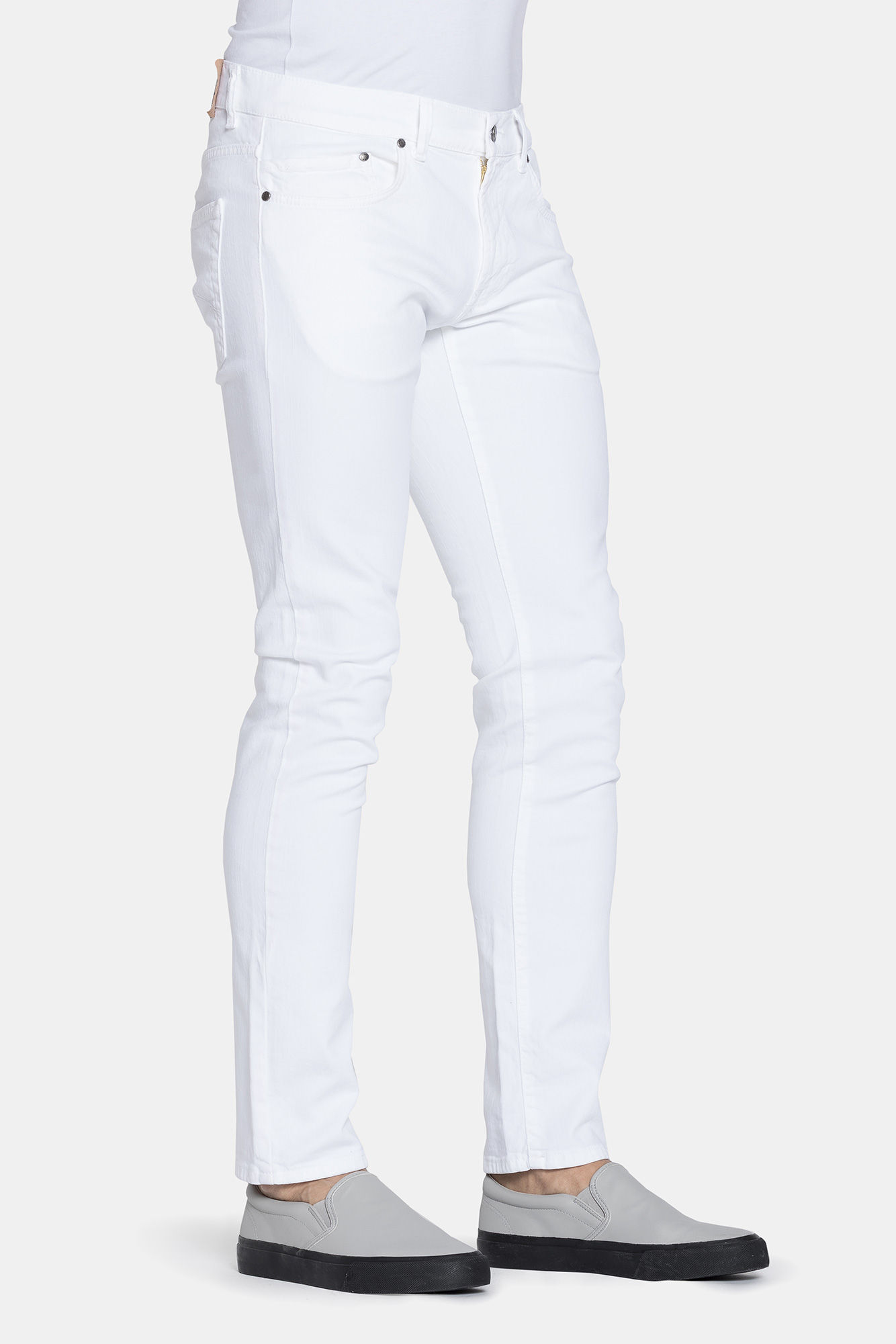 jeans uomo colorato stretch mod. 717. vita bassa gamba asciutta