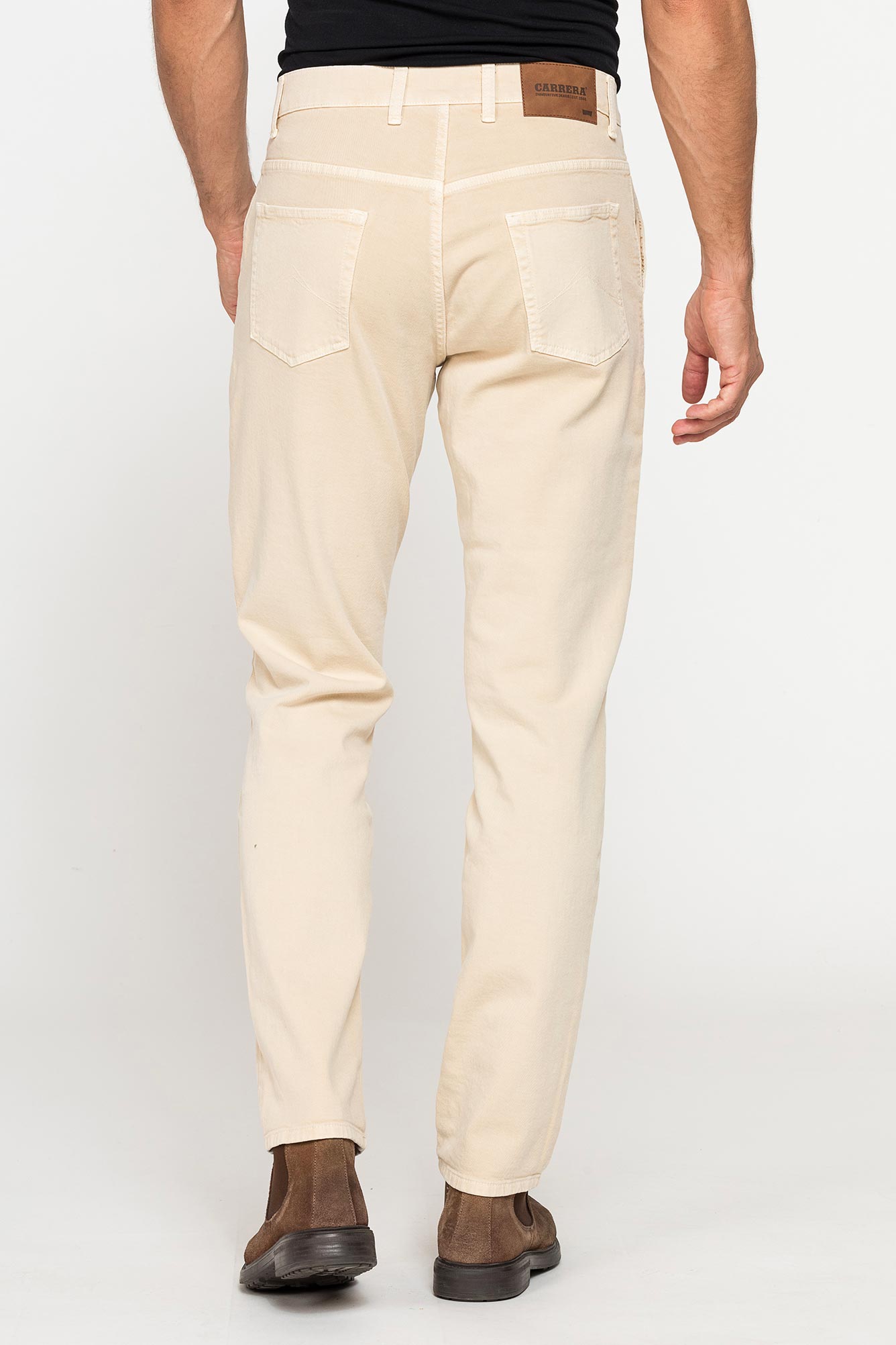 pantalone bull denim color con tasche all’americana pantalone bull denim color con tasche all’americana