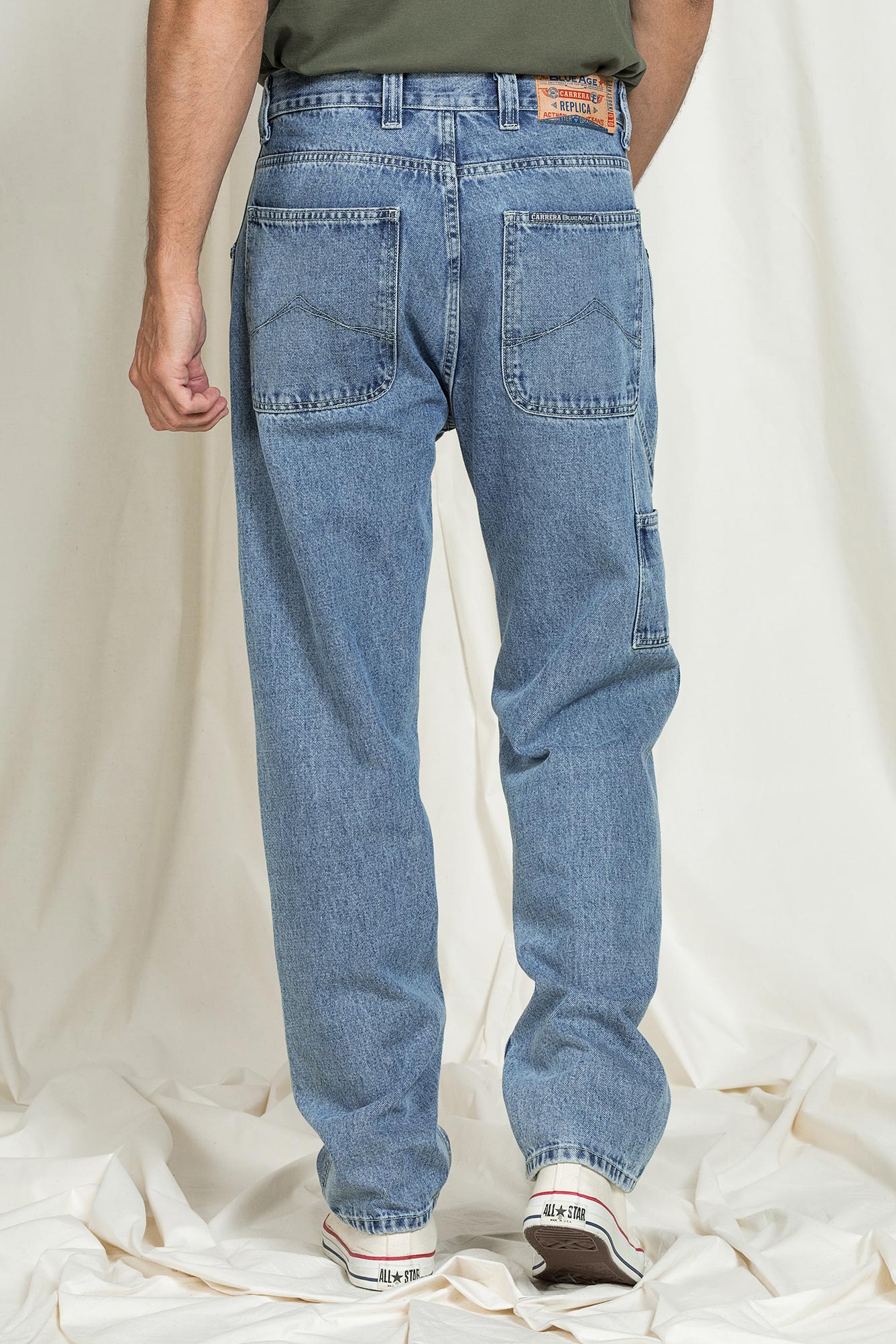 jeans carpenter in tessuto old style modello replica