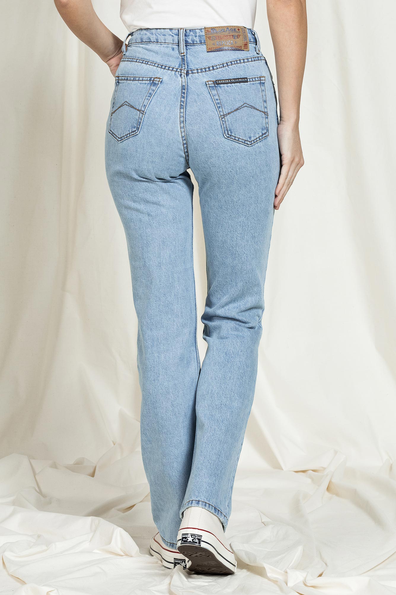 jeans donna modello replica 5 tasche in denim 13oz jeans donna modello replica 5 tasche in denim 13oz