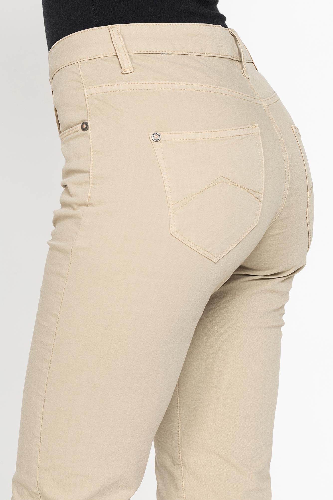pantalone colorato in tela stretch.