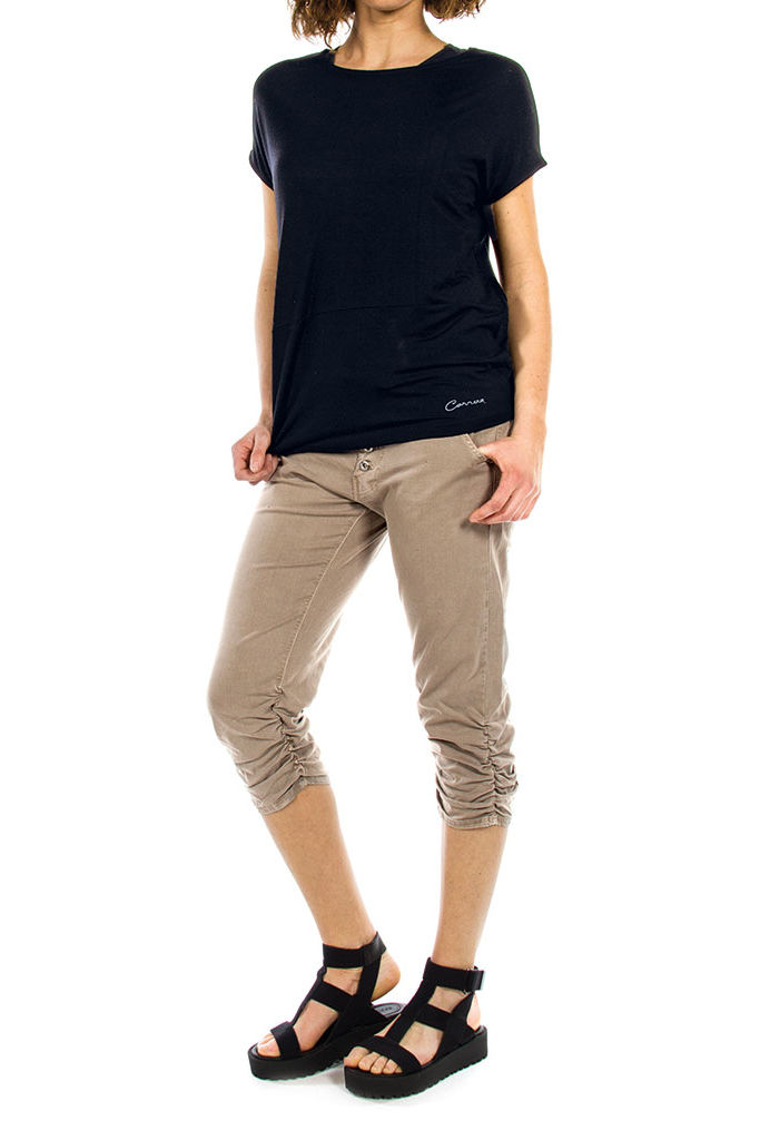 pantalone in gabardina stretch