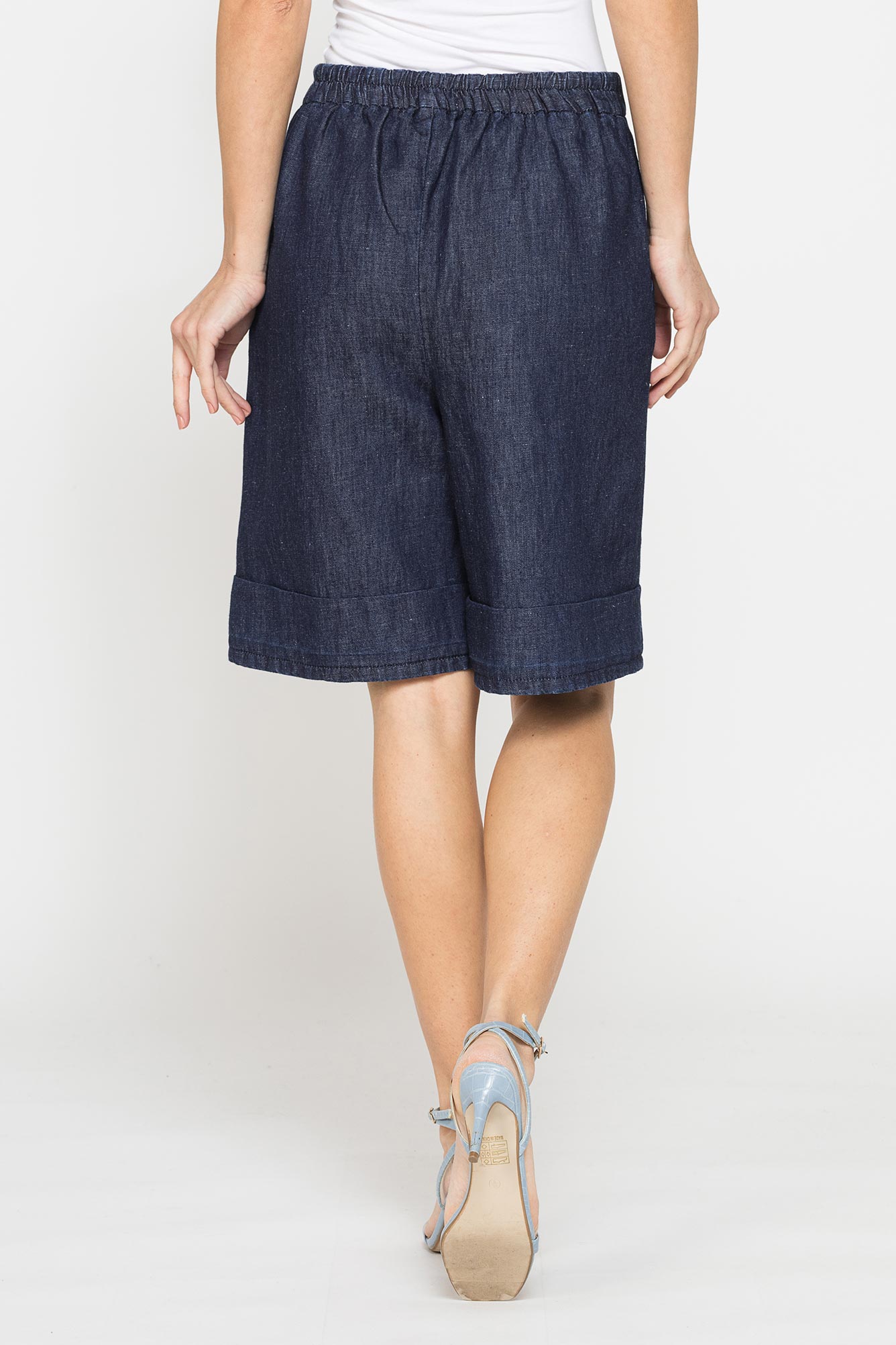 bermuda in misto lino comfort fit