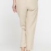 pantalone cropped in misto lino comfort fit. pantalone cropped in misto lino comfort fit.