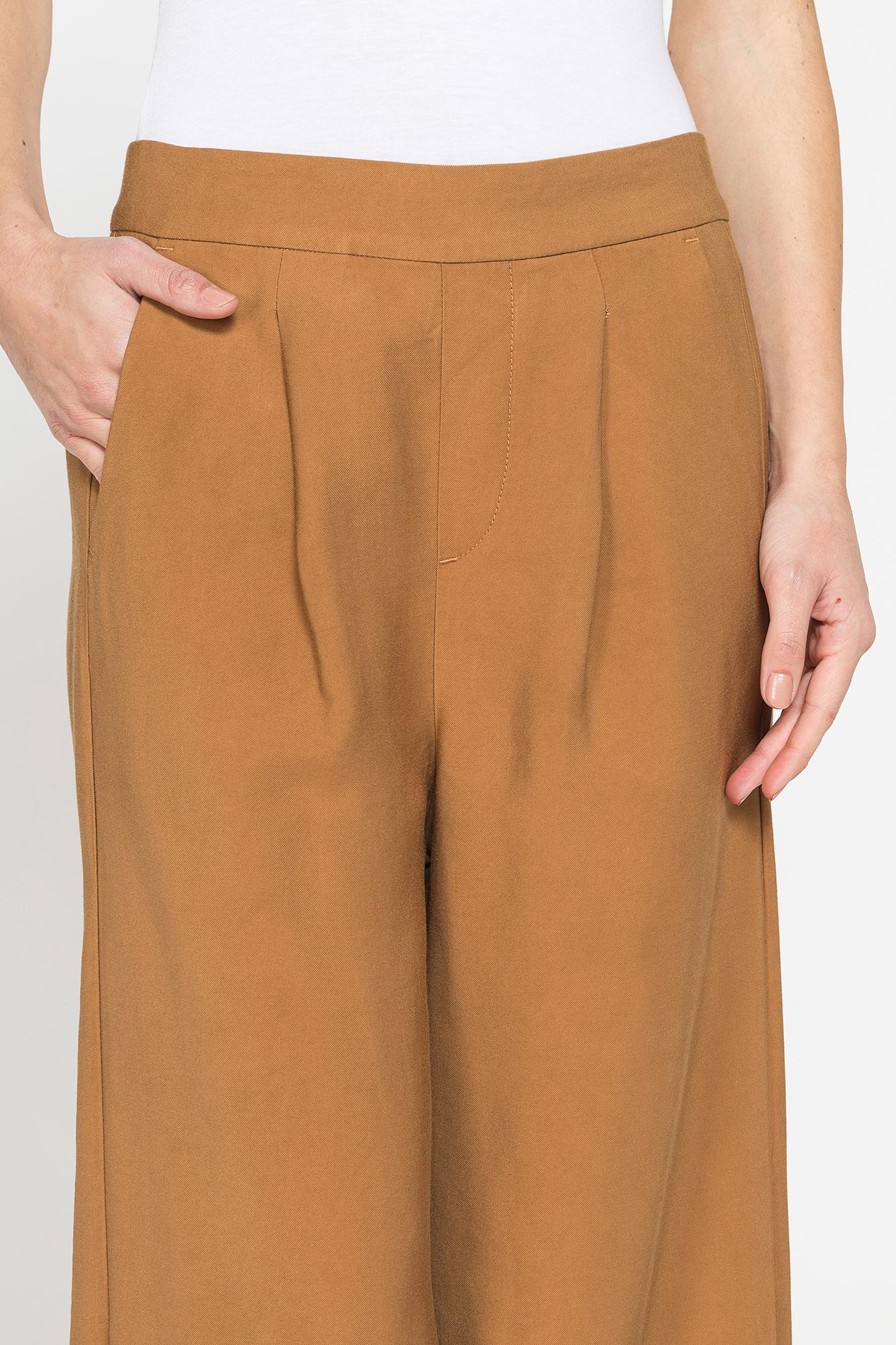 jeans a palazzo in misto viscosa. comfort fit