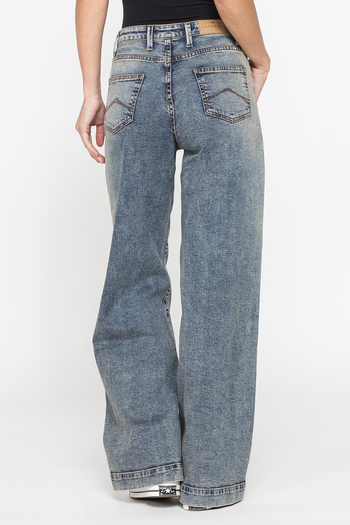 jeans a palazzo in demim stretch 12oz. comfort fit
