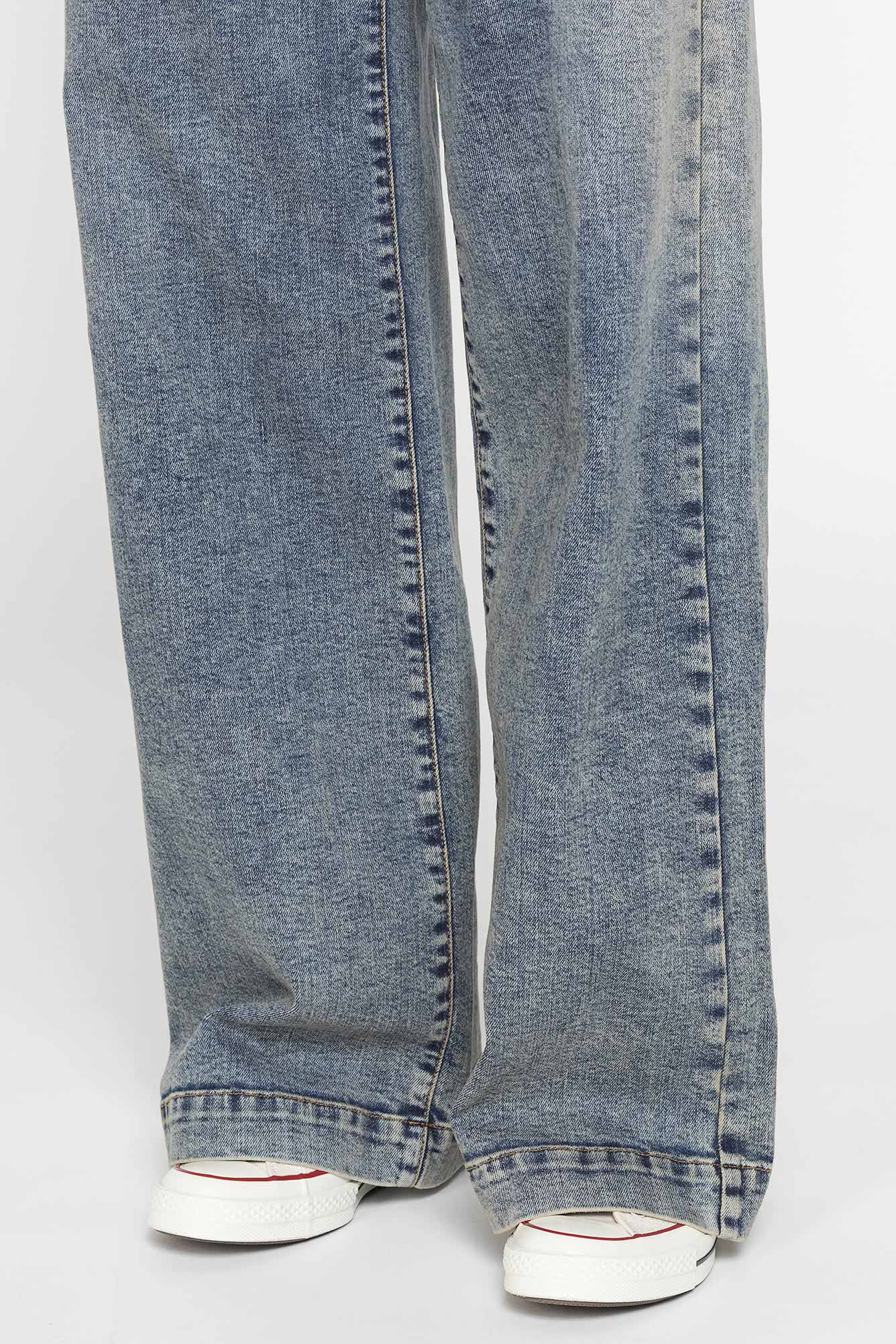 jeans a palazzo in demim stretch 12oz. comfort fit