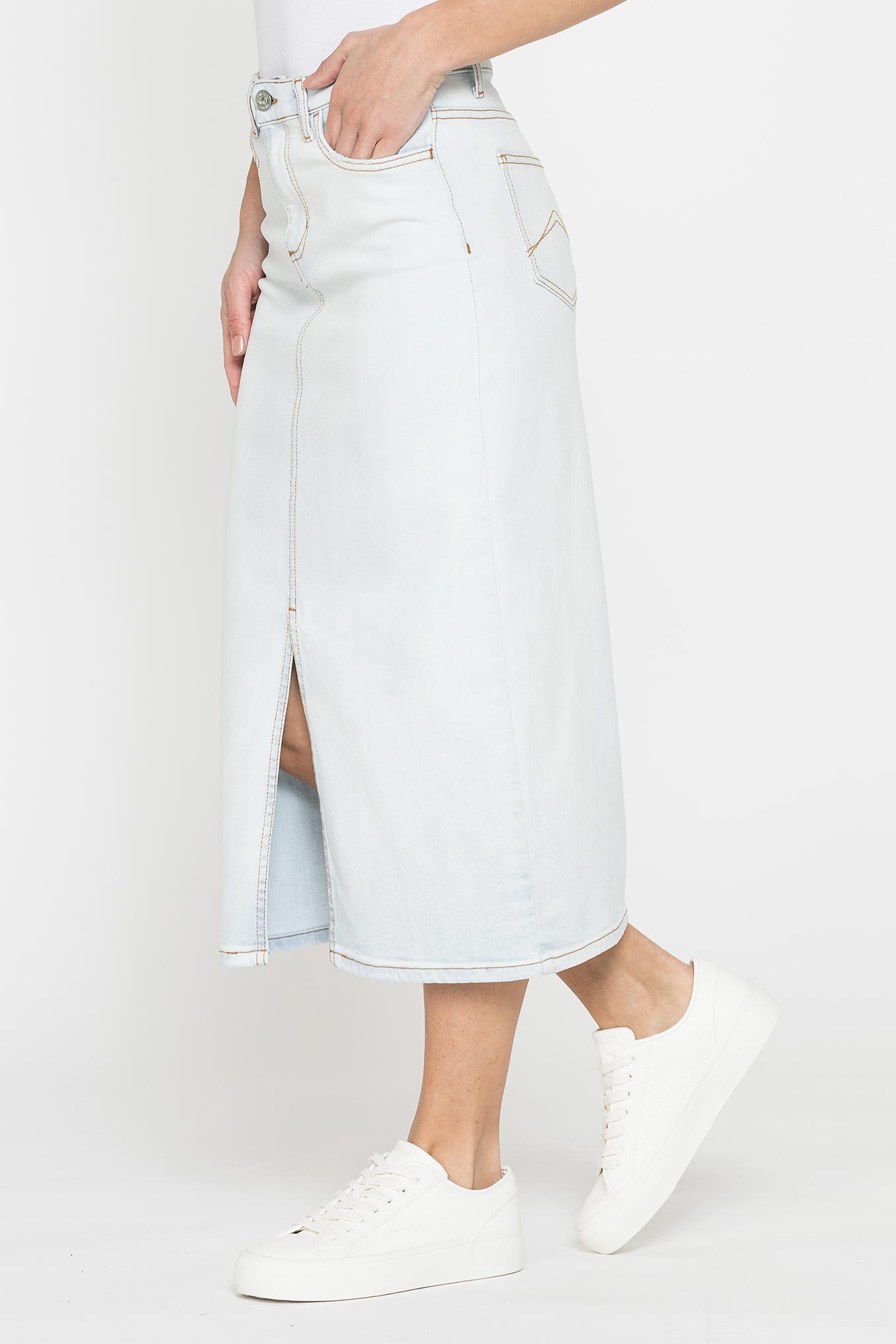 gonna midi in denim stretch 12 oz.