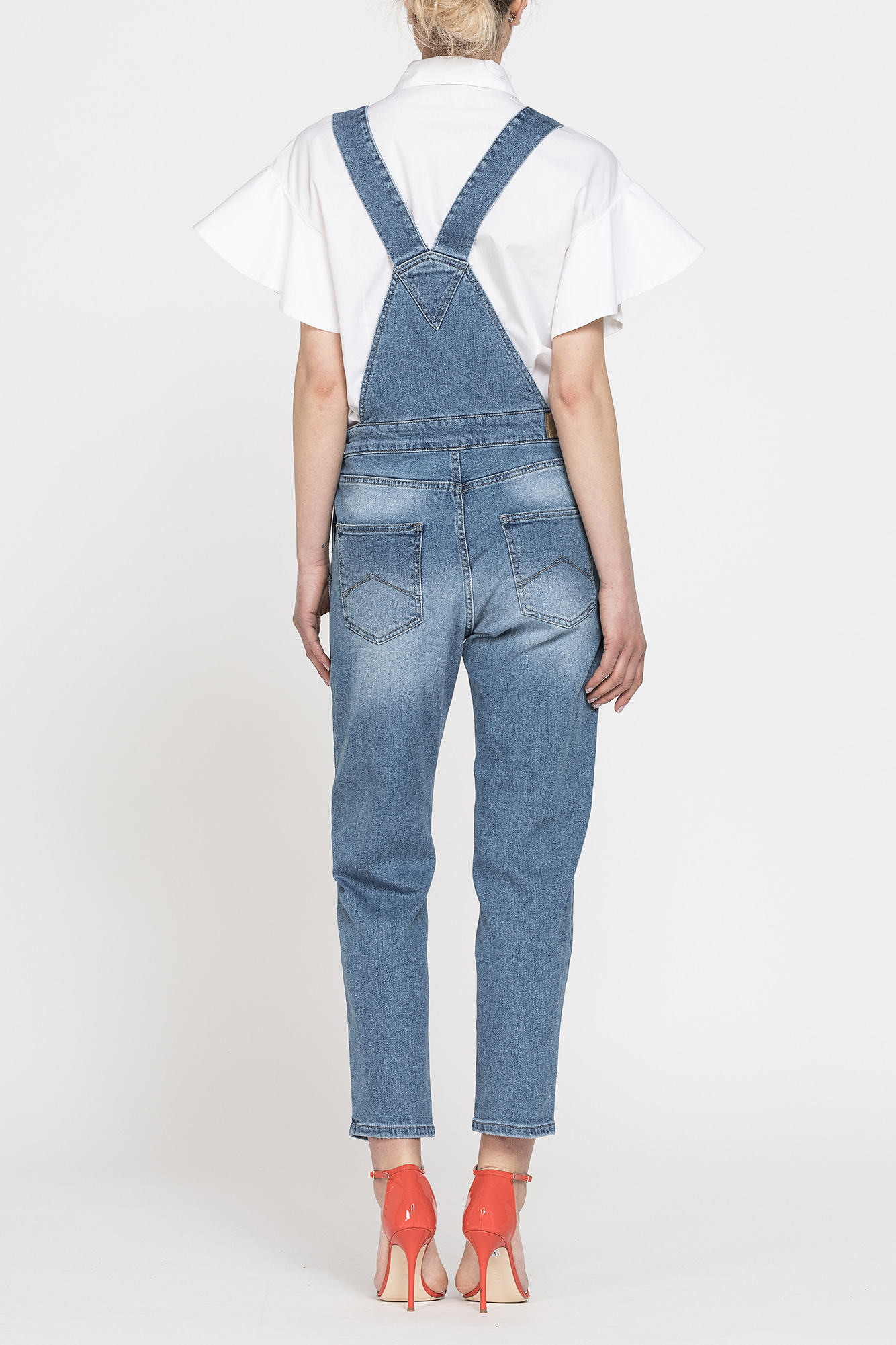 salopette mod.776d in denim stretch 12oz. vestibilità regolare.spintech elastic cotone sulla pelle