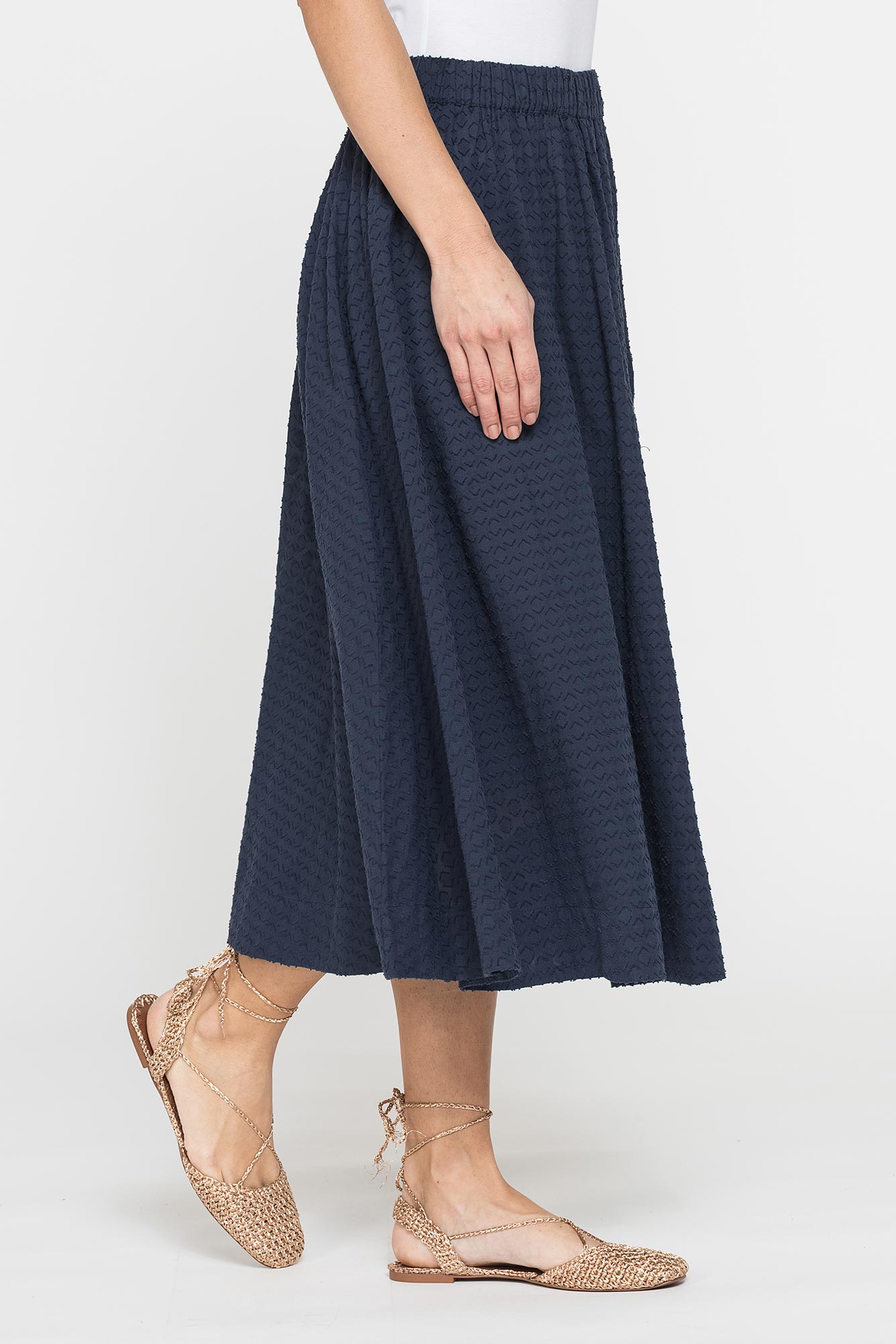 gonna mezza ruota in voile di cotone gonna mezza ruota in voile di cotone