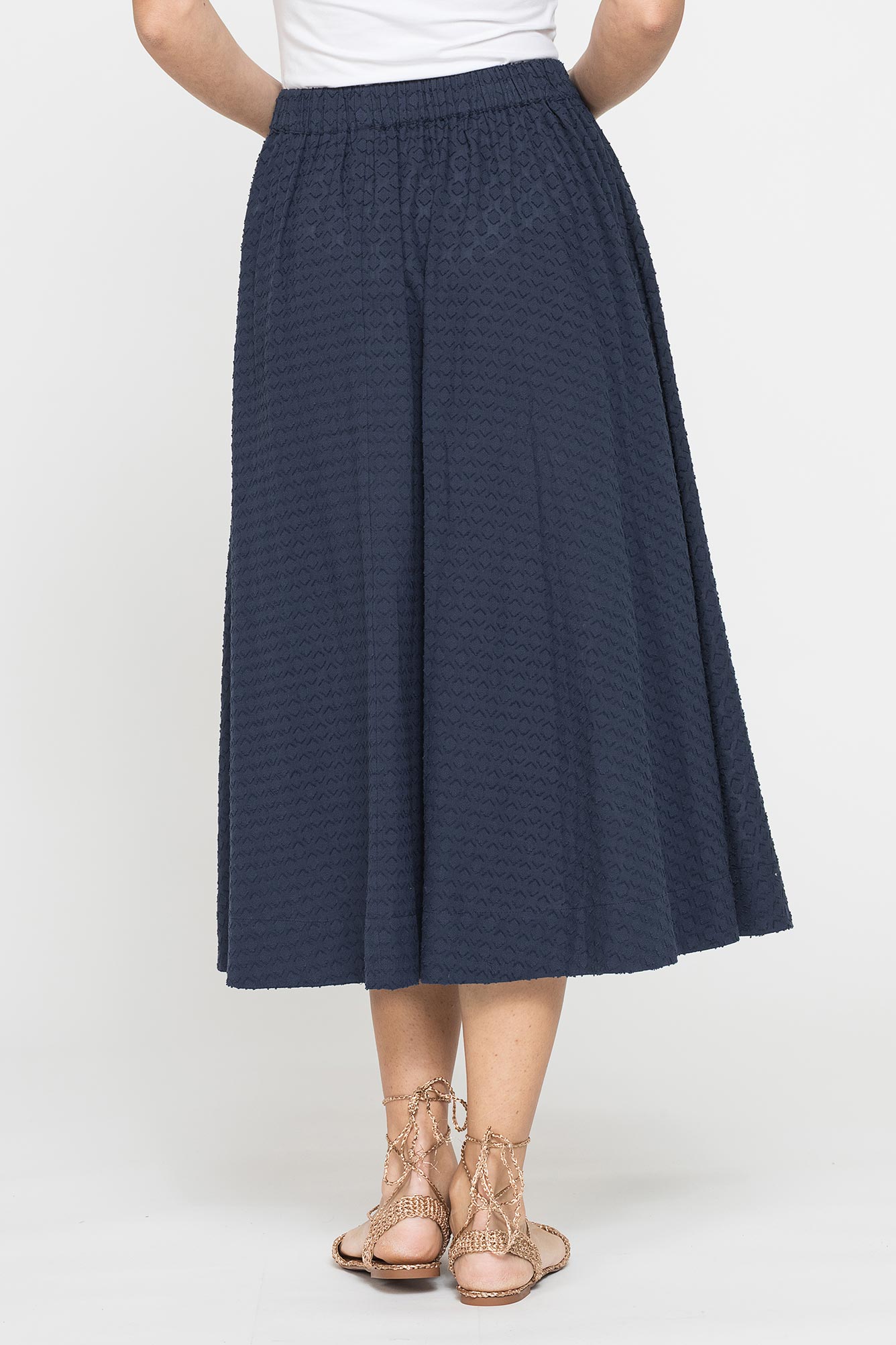 gonna mezza ruota in voile di cotone gonna mezza ruota in voile di cotone