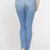 legg jeans donna 5 tasche con zip