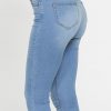 legg jeans donna 5 tasche con zip