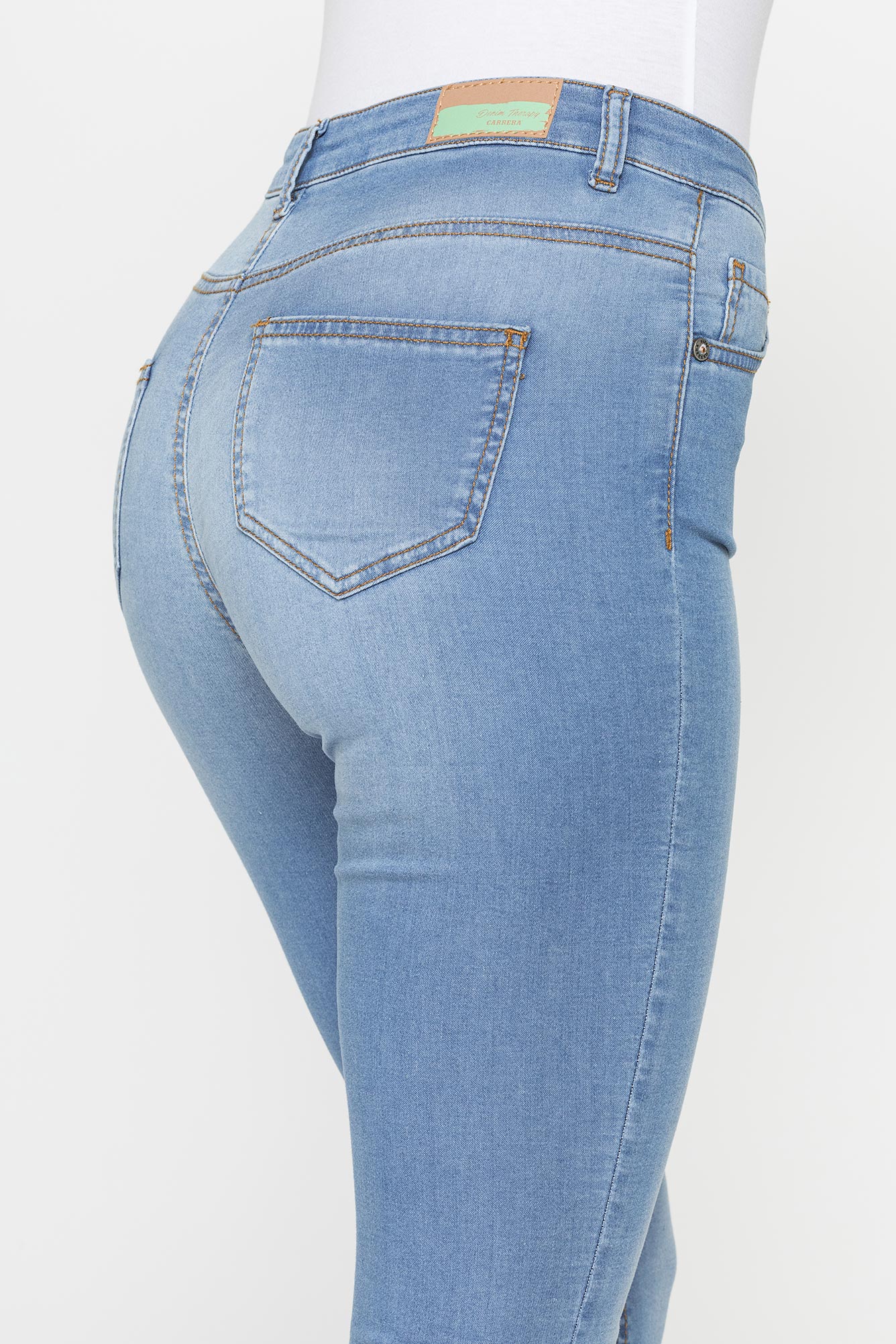 legg jeans donna 5 tasche con zip