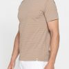 t shirt estiva in cotone con fantasia a righe