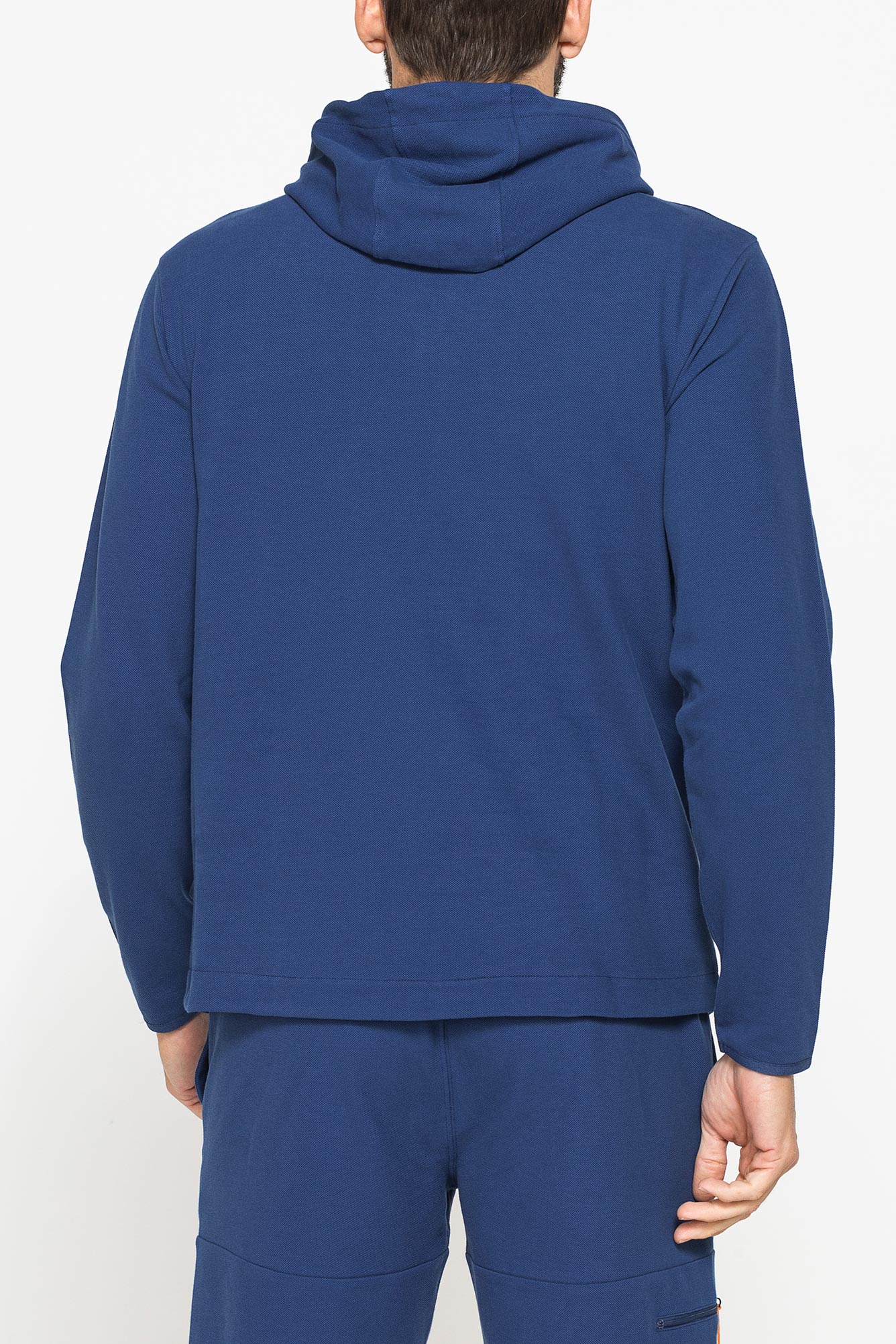 felpa uomo sportiva in piquet con cappuccio e zip felpa uomo sportiva in piquet con cappuccio e zip