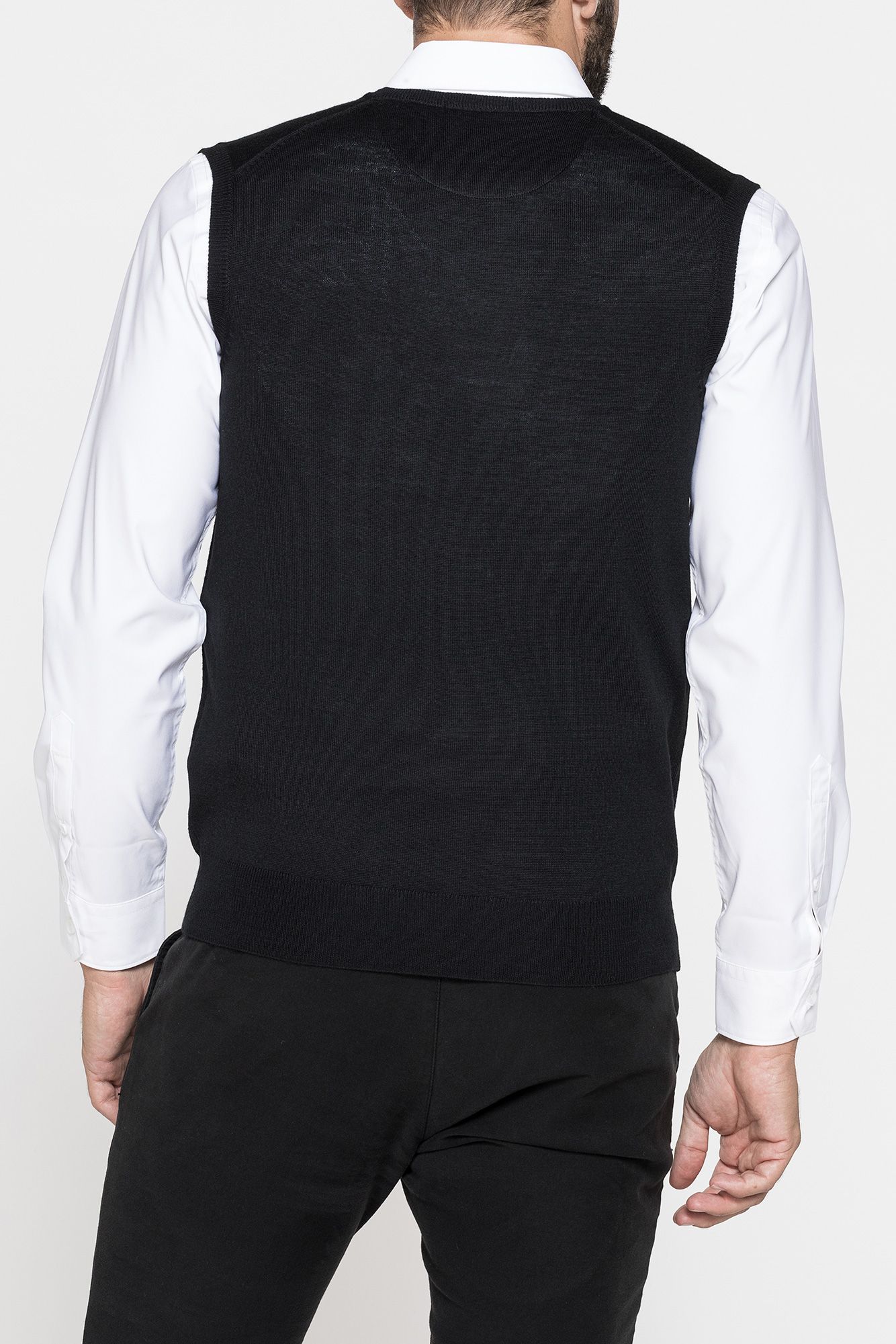 gilet in misto lana merinos lavabile in lavatrice ed asciugabile in tumbler gilet in misto lana merinos lavabile in lavatrice ed asciugabile in tumbler