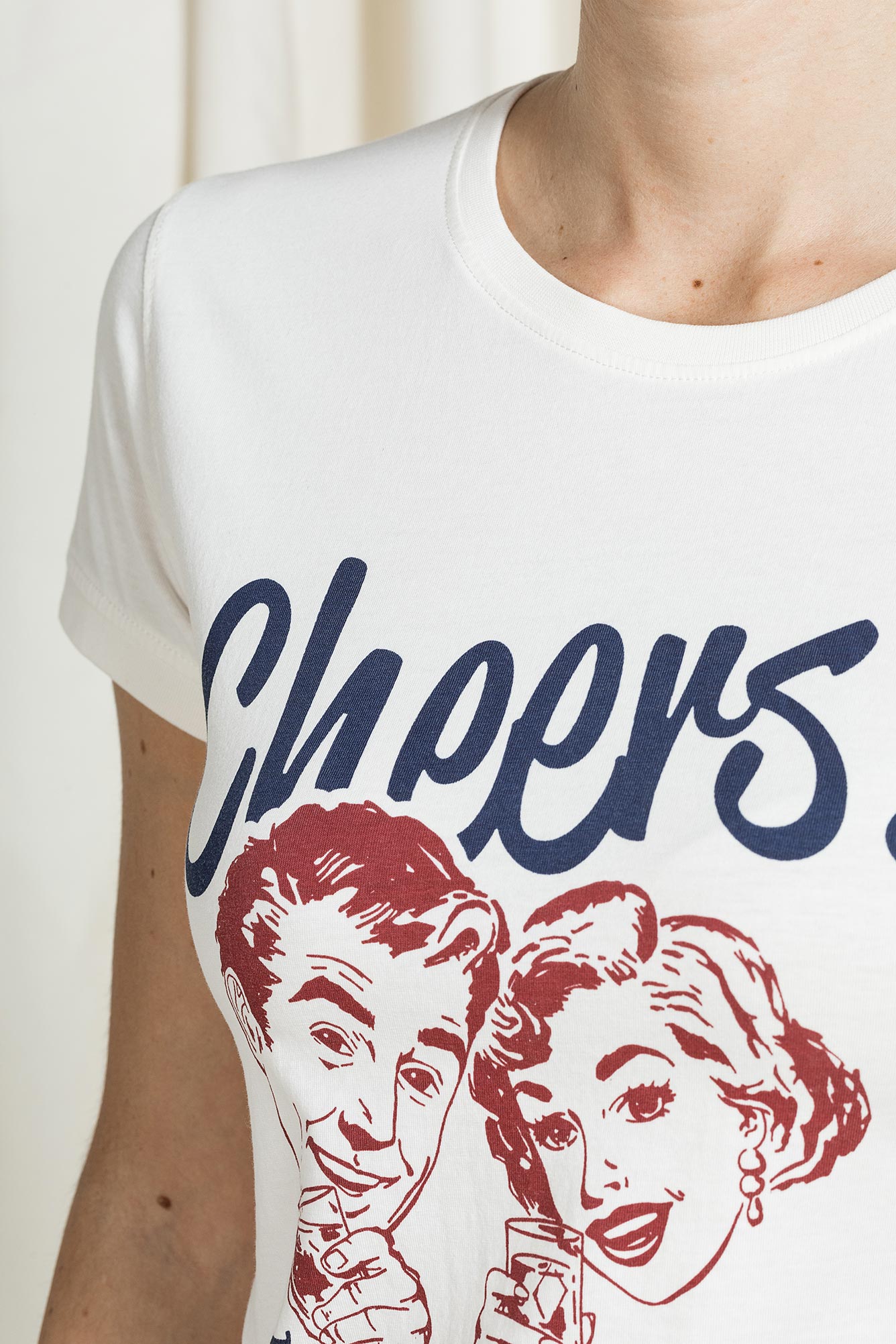 t shirt replica slim fit con grafica