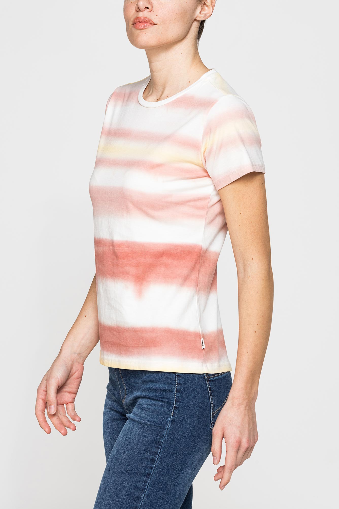 t shirt con stampa all over in jersey di cotone