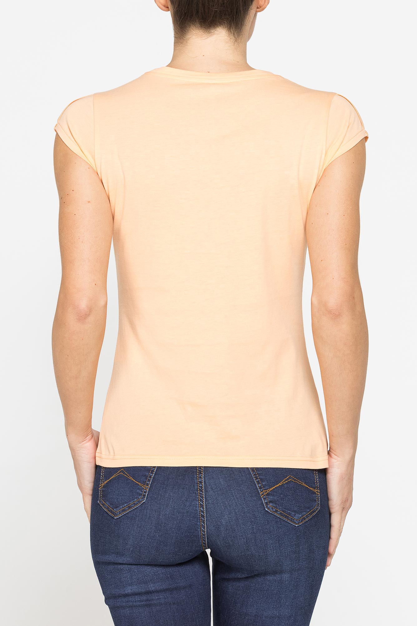 t shirt girocollo in cotone con stampa new logo carrera