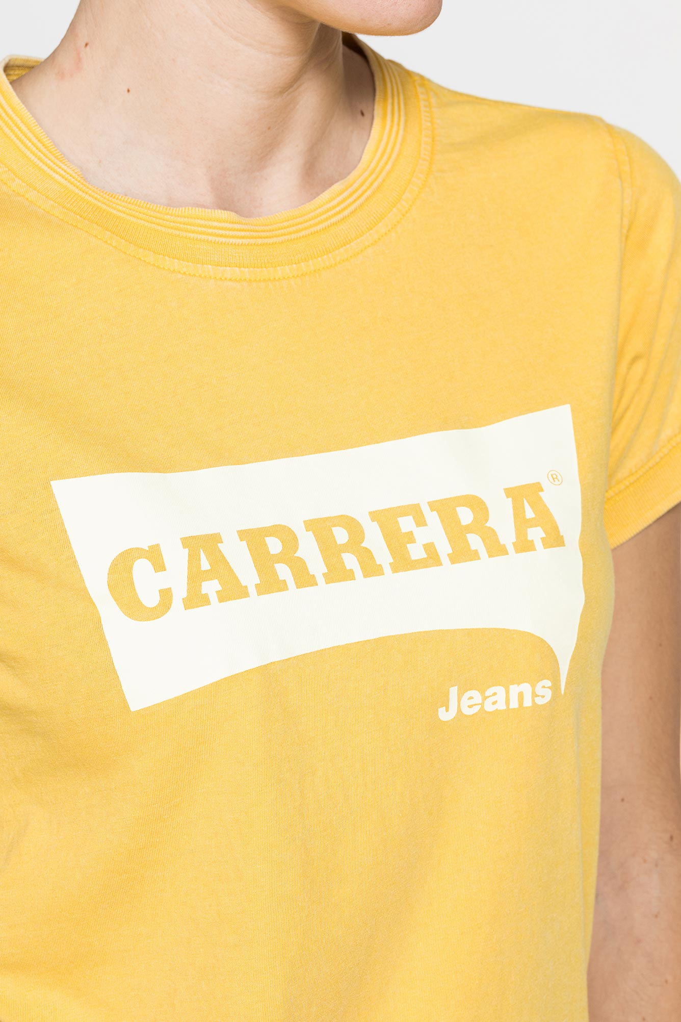 t shirt logo con tintura irregolare in jersey di puro cotone t shirt logo con tintura irregolare in jersey di puro cotone