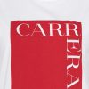 t shirt girocollo in cotone con stampa new logo carrera