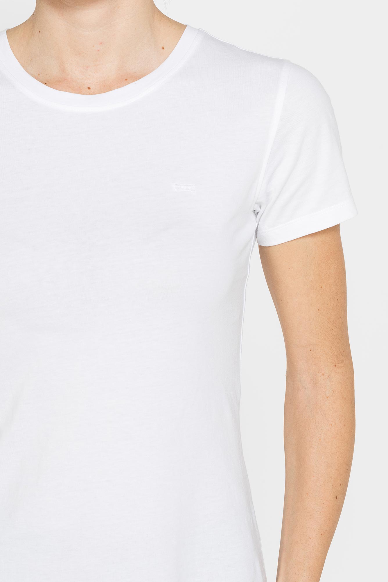 t shirt basica in jersey di puro cotone