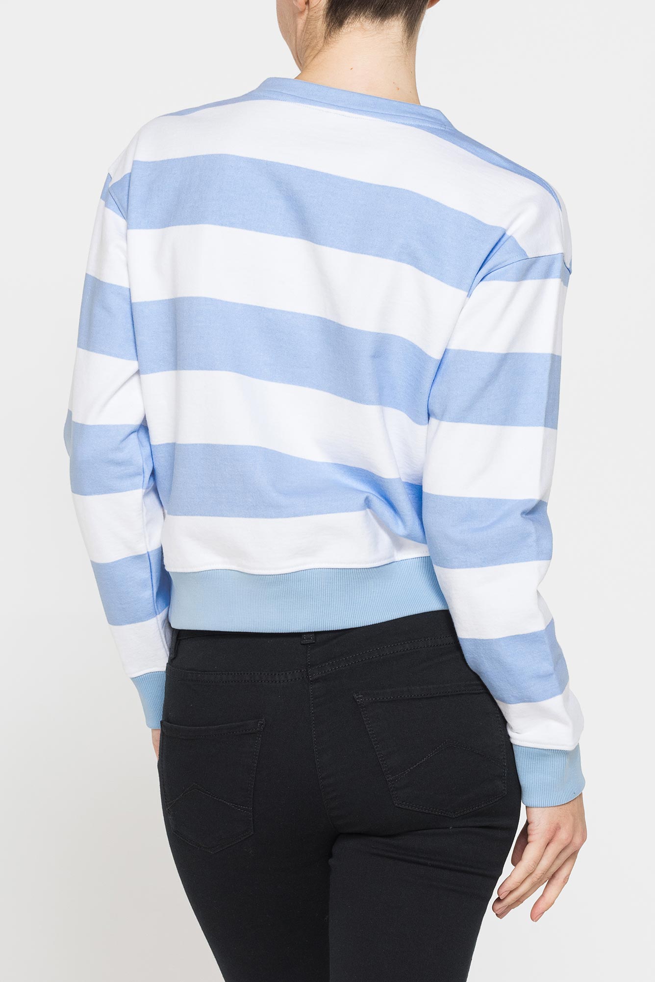 felpa scollo a v in french terry comfort fit