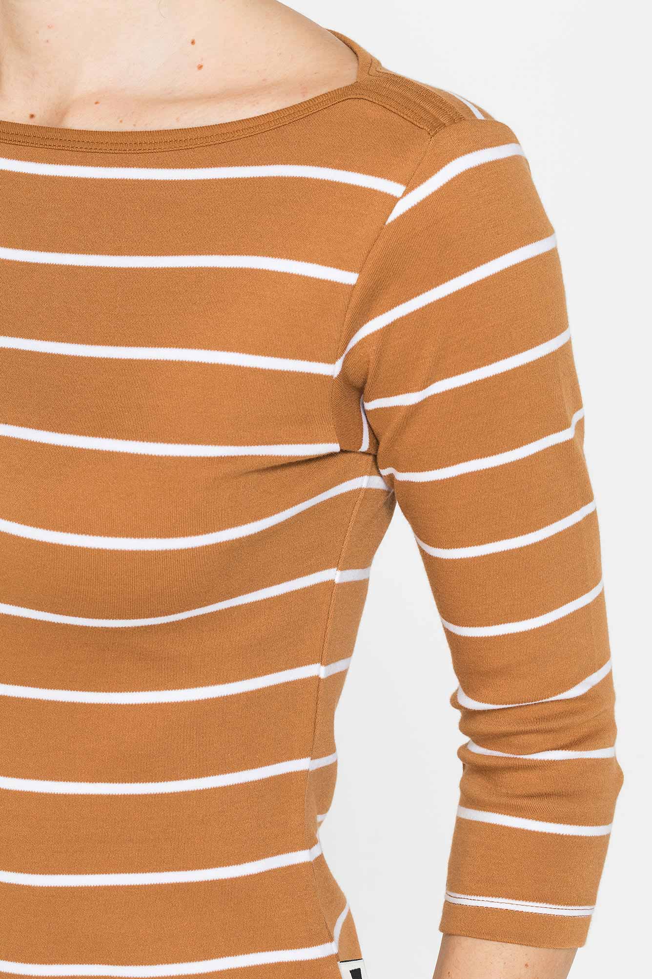 t shirt in cotone pesante con manica 3/4