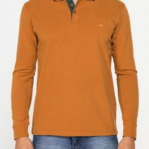 POLO A MANICA LUNGA IN JERSEY DI COTONE