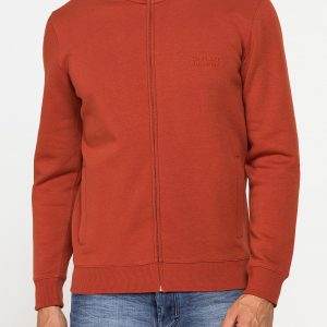 FELPA FULL ZIP CON INTERNO FELPATO E TASCHE INSERITE