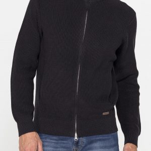 CARDIGAN IN MAGLIA A COSTA INGLESE IN  CALDO COTONE